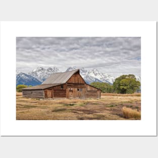 Mormon Row Barn in Grand Teton National Park Posters and Art